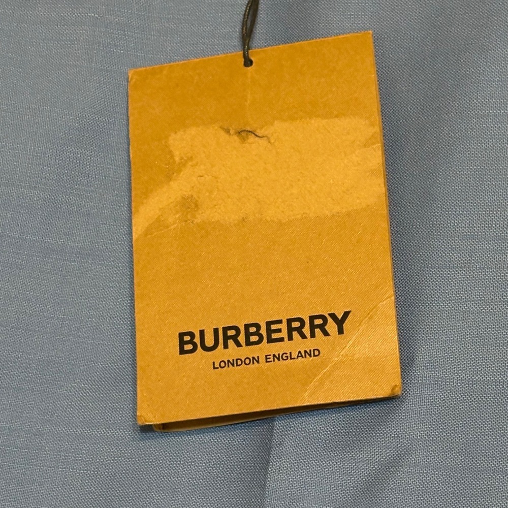 Burberry Steel Blue Mohair Wool Classic Trousers Mens IT 52 US 42 8023725 NEW - Picture 2 of 11